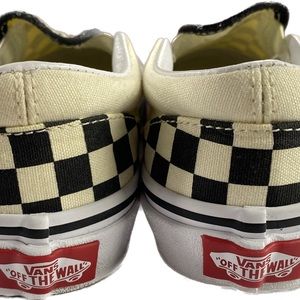 Girls checker board classic slip on brand new with the box